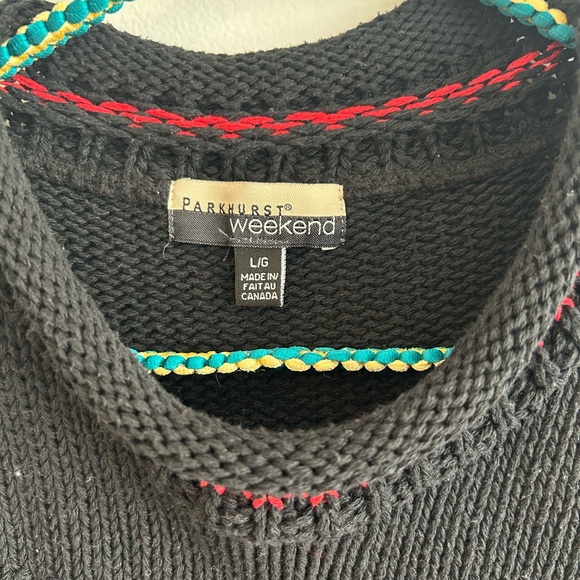 Vintage moose knit sweater - Picture 3 of 4